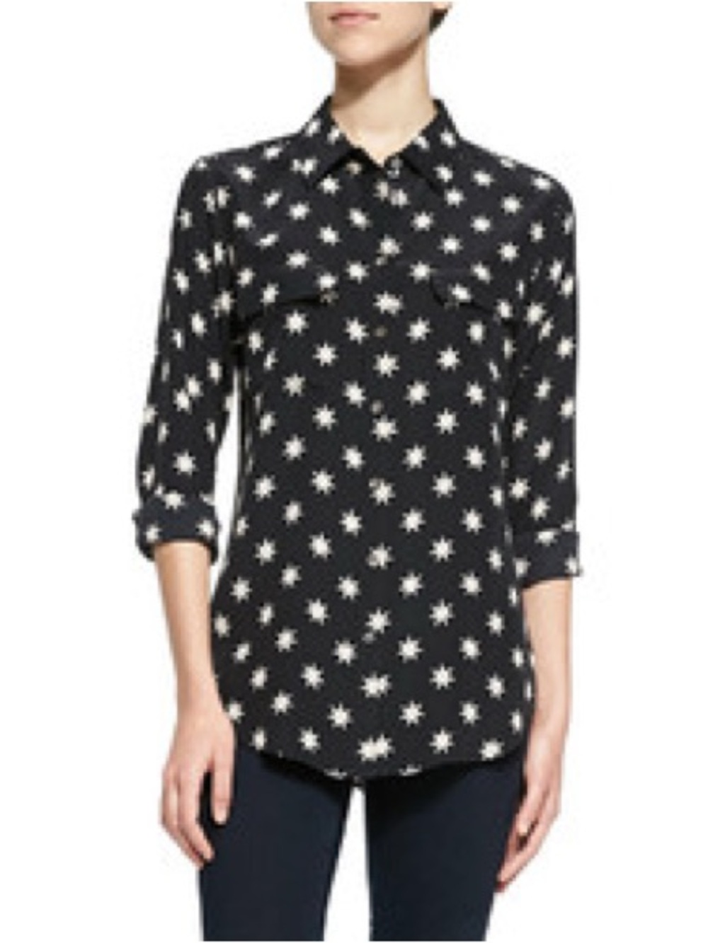 Equipment Femme Slim Signature Star Print Blouse